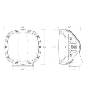 پرژکتور 6 اینچ – Rigid Adapt XP Xtreme LED Lights – 6 Inch – Pair